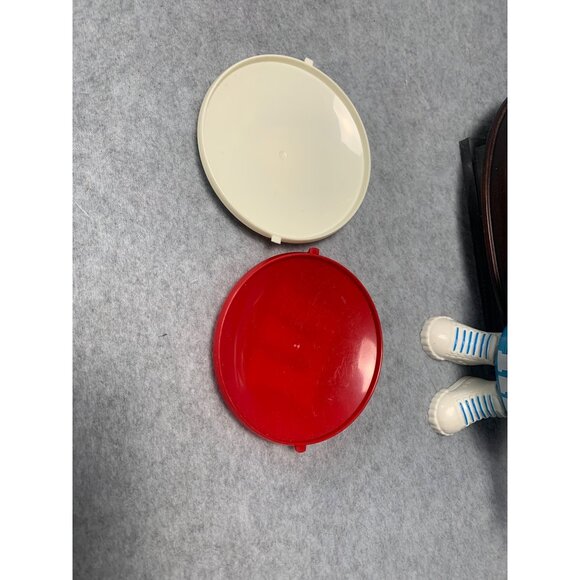 M&Ms Candy Dispensers Pink & Blue Movable Hands Vintage 1990s 2 Belt Clips - Picture 3 of 10